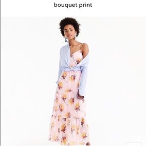 J. CREW tiered maxi dress in sunburst bouquet NWT